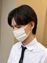 エルマーク 京橋(L-MARK) センターパートニュアンスパーマ韓国カルマパーマコンマヘア