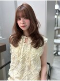 【博多美容室/坂本早苗】韓国ヘア/ブラウン/春カラー/前髪