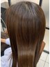 【質感改善シルバーコース】縮毛矯正+カット+髪質改善トリートメント￥16500