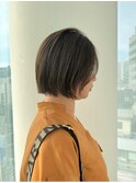 8トーン / ベージュブラウン / ボブ /顔まわりカット