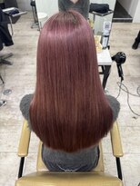 アジールヘア 所沢プロペ通り店(agir hair)&nbsp;カシスピンクケアブリーチ&ダブルカラー所沢