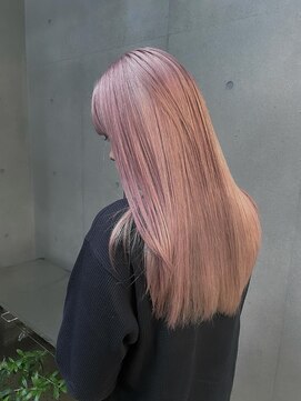 ヴァーディ オモテサンドウ(Vardy omotesando) ピンクカラー・ピンクベージュ・ハイトーンカラー・ケアブリーチ