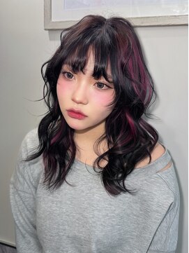 アフィナー 新宿(Afinar) ブリーチハイライト髪質改善ダブルカラーレイヤーカット/新宿駅