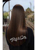 リアンドコー(Re&co)&nbsp;mai/アッシュブラック/艶カラー/髪質改善カラー