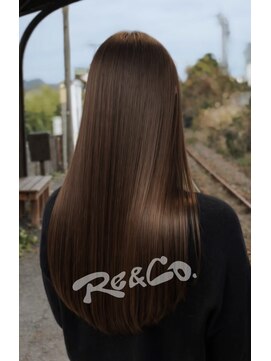 リアンドコー(Re&co) mai/アッシュブラック/艶カラー/髪質改善カラー