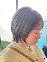 リアン 大森店(Rian) 丸みレイヤーショート×20代オリーブカラー