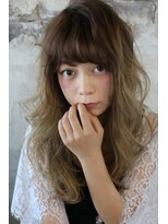 マスト ヘアー(must hair)&nbsp;無造作柔らかセミロング×透け感シルキーベージュ20代30代40代