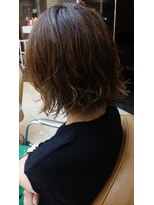 スタイル 成城学園前(STYLE) 面長デジタルパーマ似合わせカット  小顔に見せるショートヘア  