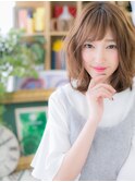■くせ毛風ルーズなガーリーふわミディ103-2★戸頭20代30代40代