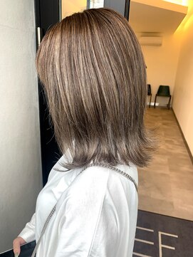 フェーディン(fa/din) 極細ハイライトベージュミディ