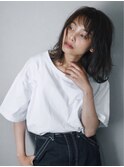 シースルーバング◎くせ毛風外ハネボブ 《Kaoru》