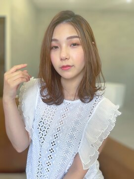 ジエクト 本店(The Ect) くびれミディ×ウェットヘア×くすみカラー