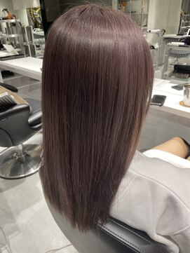 ジンジャー(GINGER) 髪質改善×トリートメント×ブリーチ×ラベンダーグレー