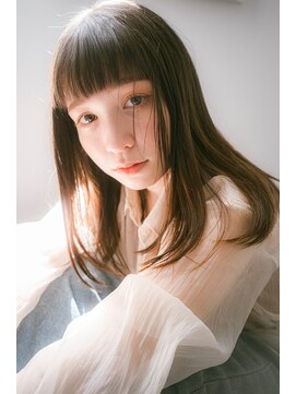 トローノ 栄(TRONO) 大人可愛い20代30代40代ツヤ髪ストレート/ベビーバング