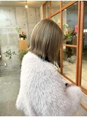 ギリギリ結べる切りっぱなしボブ