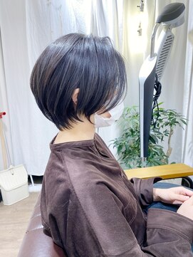 バンプ ギンザ(BUMP GINZA) 白髪ぼかしハイライト/絶壁解消/ひし形大人ショートボブ/聖