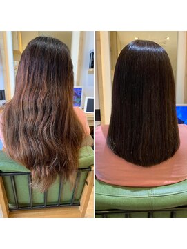 カミケンネクスト(kamiken.next) 美髪ツヤ髪カラー愛されストレート大人上品【カミケンネクスト】