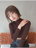 ボブ/ミニボブ/ミディアム/切りっぱなしボブ
