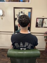 オーリー 上里本庄店(OLLIE) ハイライト×オールバックパーマ