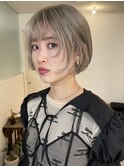 大人可愛い/ハイトーンボブ/ハイトーンカラー/レイヤーボブ