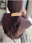 ラベンダーベージュ×ゆるっとアレンジ