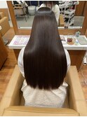 髪質改善ストレートロングヘア