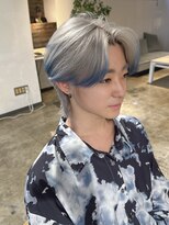 ニュート(Neut )&nbsp;メンズカットセンターパートケアブリーチダブルカラー