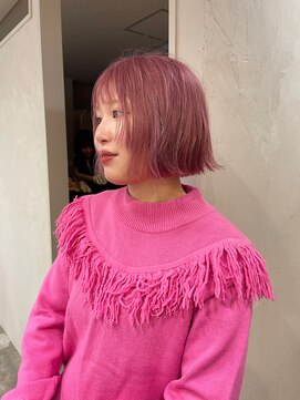 インビテーション 名古屋(invitation) ブリーチありピンク