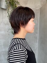 テトヘアー(teto hair) ショートカット オン眉 ショートヘア 短め 伸ばしかけ