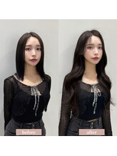 リゼル シブヤ(RISEL SHIBUYA) エクステ韓国ロングヘア