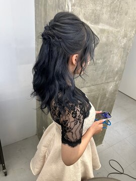 キング(K!ng) 縮毛矯正髪質改善ハイライトレイヤーカット枚方美容室エクステ