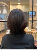 大人可愛いひしがたボブ