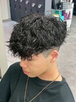 ワンズナゴヤ 名古屋栄店(ONE's NAGOYA) 韓国マッシュスペインカールスパイーキーショートブルーブラック