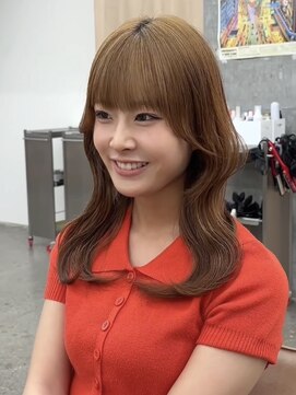 ミリ(mm) ナチュラルくびれ10代20代30代ふんわりフェミニンくびれレイヤー