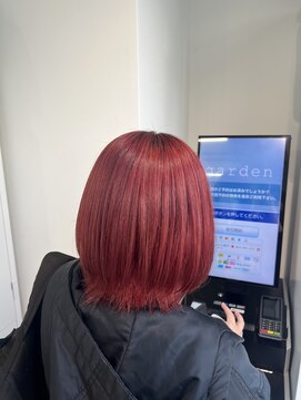 ガーデン タチカワ(garden tachikawa) ワンブリーチレッドカラー