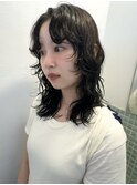 【心斎橋hen】ミディアムウルフパーマ