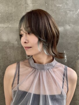 カエルムアヴェダ(CAELUM AVEDA) デザインカラー × ウルフスタイル