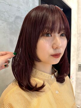 ガーデントウキョウ(GARDEN Tokyo) ブリーチなしダブルカラー/暖色/チェリーレッド/レイヤー