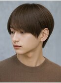 韓国風マッシュウルフ茶髪ナチュラルスタイル