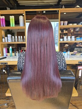 オードット ヘアデザイナーズ(O.hair designers) ローズレッドカラー