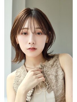 20代30代40代伸ばしかけヘアツヤ髪スタイルブリーチなしカラー