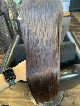 ヘアラウンジ チェルシー(Hair lounge CHELSEA)の写真/メテオで艶美髪へ… 縮毛矯正じゃ物足りない人に。髪質改善×自然ストレートの新時代。
