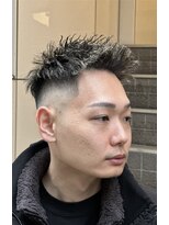 ドルクス 上野店(Dorcus)&nbsp;ツイスト　スキンフェード　ホワイトメッシュ　ジェットモヒカン