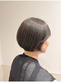 【40.50.60代】丸みのある大人ショートボブ2605