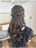 ハーフアップ