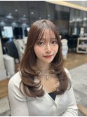 骨格に合わせたレイヤーカット
