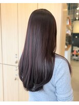 リエットヘアー 西尾市杢左店(Lie-et. hair)&nbsp;【透明感カラー】ラベンダーブラウンで上品なツヤ髪｜西尾市