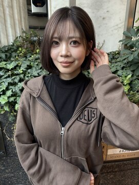 スタンド バイ ヘアー アンド コーヒー 恵比寿(STAND By HAIR & Coffee) ココアブラウンカラー