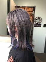ボニットヘアデザイン(bonitto hair design)&nbsp;ホワイトグレー×インナーブルー