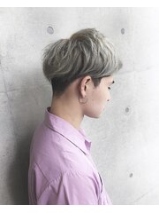 【STAND By  HAIR】MEN’Sグレイッシュショート